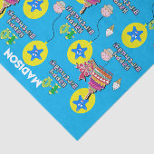 Happy 10th Birthday Tissue Paper #10 Blue Tissuepapier (Detail)