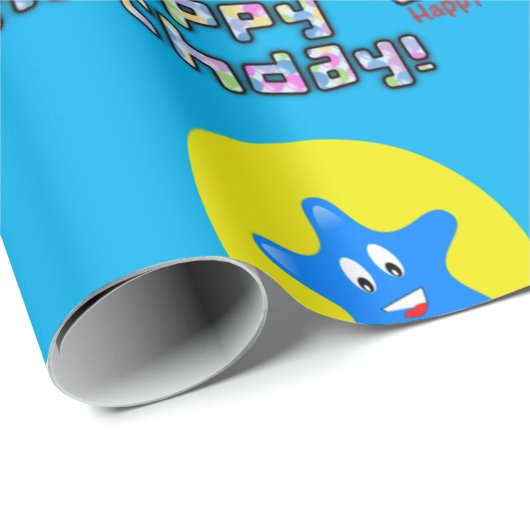 Happy 10th Birthday Wrapping Paper Balloons #10 Cadeaupapier (Rol Hoek)