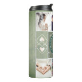 "Happy 10th Jubileum"6 foto's Tin kleur Thermosbeker (Gedraaid links)