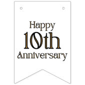 Happy 10th Jubileum Bunting Banner (Eerste vlag)