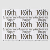 Happy 10th Jubileum Tissuepapier (Voorkant)