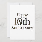 Happy 10th Jubileum Uitnodiging (Voorkant)