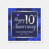 Happy 10th Wedding Jubileum Servet (Voorkant)