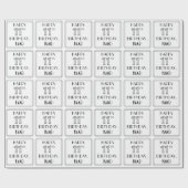 HAPPY 11TH BIRTHDAY; Art Deco Style; aangepaste na Cadeaupapier (Vlak)