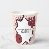 Happy 11th Birthday Bowling Party Papieren Bekers (Achterkant)