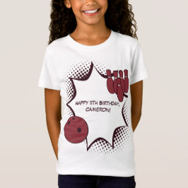Happy 11th Birthday Bowling Party T-shirt