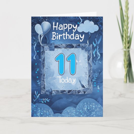 Happy 11th Birthday Kaart (Voorkant)
