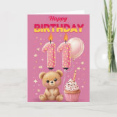 Happy 11th Birthday Kaart (Voorkant)