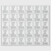 HAPPY 12TH BIRTHDAY; Art Deco Style; aangepaste na Cadeaupapier (Vlak)