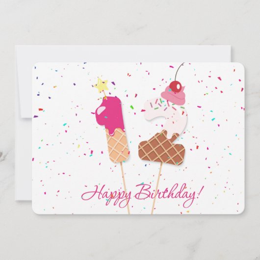 Happy 12th Birthday Feestdagenkaart (Voorkant)