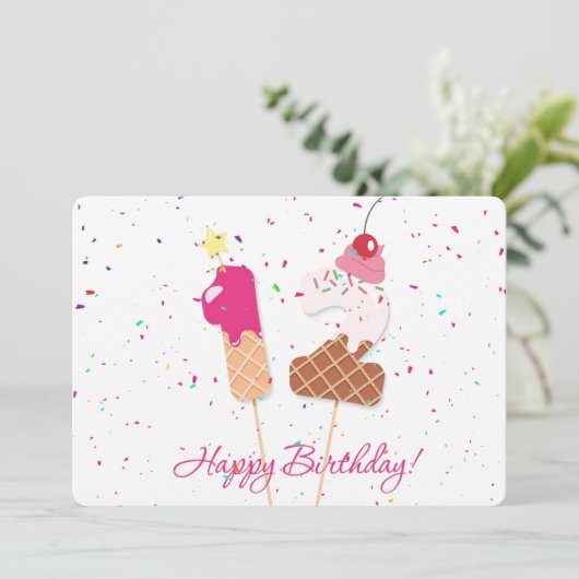 Happy 12th Birthday Feestdagenkaart (Staand voorkant)