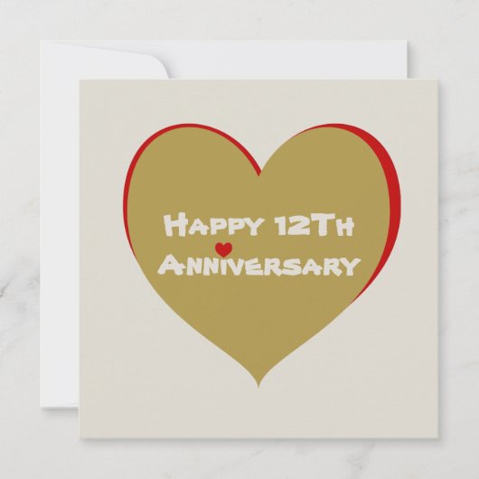 Happy 12th Jubileum (Voorkant)