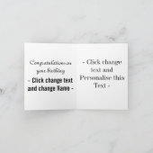 Happy 13th Birthday Great Black and blue boy Kaart (Binnen)