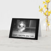 HAPPY **13th BIRTHDAY* ZEGT COOL SHEEPDOG Kaart (Gele Bloem)