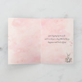 Happy 14th Birthday Granddochter Waterverf Bunny Kaart (Binnen)