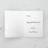 Happy 14th Birthday Pink Glitter girly Kaart (Binnen)