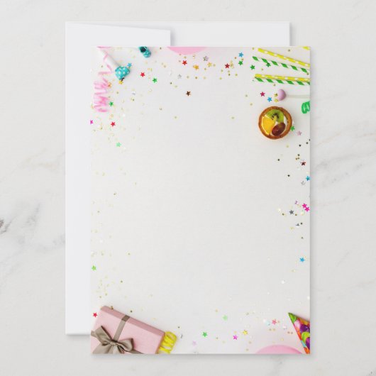 happy 15th Birthday Personalized card Kaart (Achterkant)