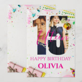 happy 15th Birthday Personalized card Kaart (Voorkant / Achterkant)