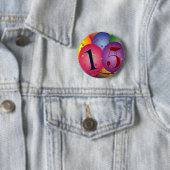 Happy 15th Birthday Ronde Button 5,7 Cm (In situ)