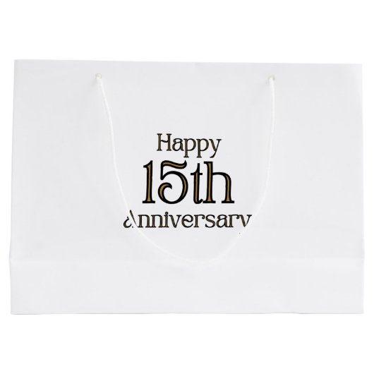 Happy 15th Jubileum Grote Cadeautas (Achterkant)