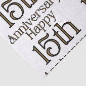 Happy 15th Jubileum Tissuepapier (Detail)