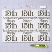 Happy 15th Jubileum Tissuepapier (Craft)