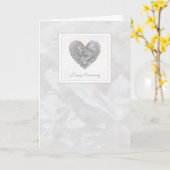 Happy 15th Wedding Jubileum crystal hartkaart Kaart (Gele Bloem)