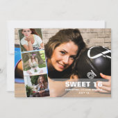 Happy 16th Birthday 4 Fotocollage Verjaardag Feestdagenkaart (Voorkant)