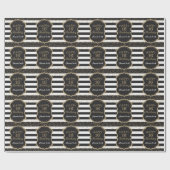 Happy 16th Birthday Gold Glitter Wrapping Paper Cadeaupapier (Vlak)