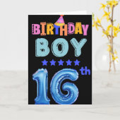 Happy 16th Birthday Kaart (Gele Bloem)