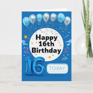 Happy 16th Birthday Kaart