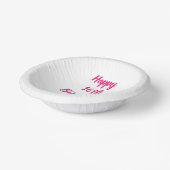 Happy 16th Birthday roze White Custom Name Girly Papieren Kommen (Gebogen)