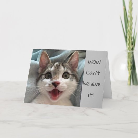 HAPPY **16th* BIRTHDAY "WOW" Kaart (Voorkant)