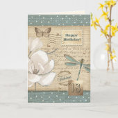 Happy 18th Birthday  Art Kaart (Gele Bloem)