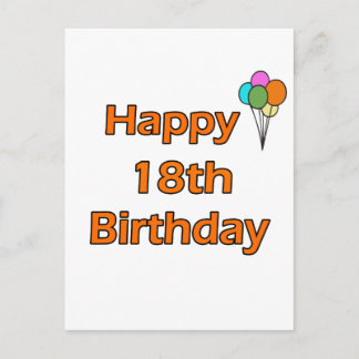 Happy 18th Birthday Briefkaart