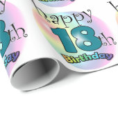Happy 18th Birthday Cadeaupapier (Rol Hoek)