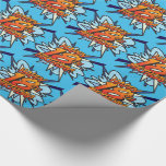 HAPPY 18th BIRTHDAY Comic Book Pop Art blue Cadeaupapier<br><div class="desc">Een leuke,  coole en trendy retro stripverhaal pop art-geïnspireerde 18e verjaardagscadeau wrap die de wham,  zap,  pow in iemands verjaardagsfeest plaatst. Ontworpen door ComicBookPop© op www.zazzle.com/comicbookpop*</div>