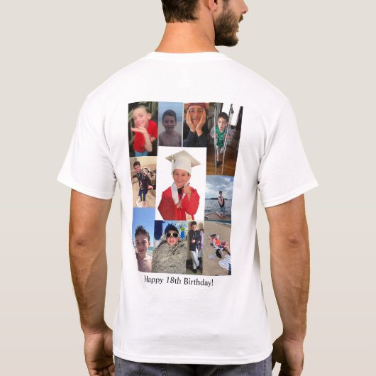 Happy 18th Birthday Evan!  T-shirt (Achterkant)