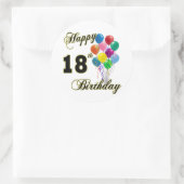Happy 18th Birthday Gifts Ronde Sticker (Tas)