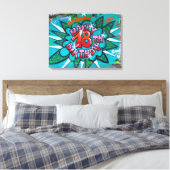 Happy 18th Birthday Graffiti Canvas Afdruk (Insitu (Slaapkamer))