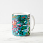 Happy 18th Birthday Graffiti Koffiemok (Voorkant rechts)