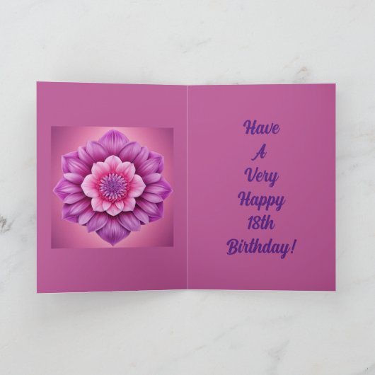 Happy 18th Birthday Kaart (Binnen)