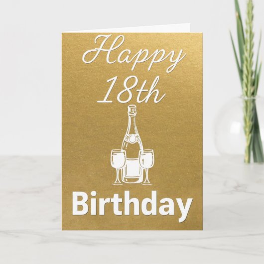 Happy 18th Birthday Kaart (Voorkant)
