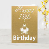 Happy 18th Birthday Kaart (Gele Bloem)