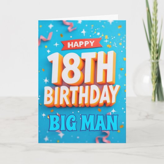 Happy 18th Birthday Kaart (Voorkant)