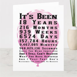 Happy 18th Birthday Kaart