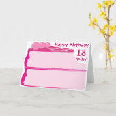 Happy 18th Birthday Kaart (Gele Bloem)