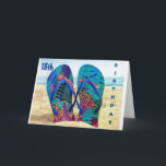 HAPPY *18th* BIRTHDAY MET TEENSLIPPERS Kaart<br><div class="desc">dank je voor het stoppen met een van mijn acht winkels</div>