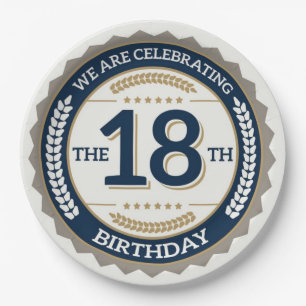 Happy 18th Birthday Papieren Bordje