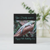 Happy 18th Birthday Son lizard Briefkaart (Staand voorkant)